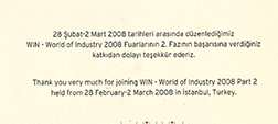Wın - World of Industry 2008