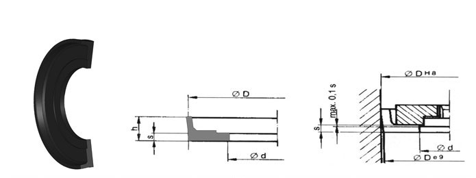 İS58 PNEUMATIC PISTON SEAL (SINGLE ACTING)