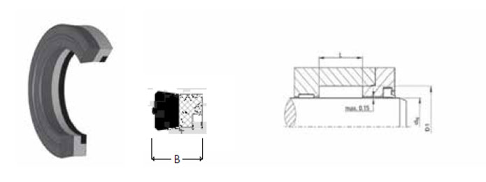 İS31 ROD TELESCOPIC SEAL (WITH SUPPORT RING)	